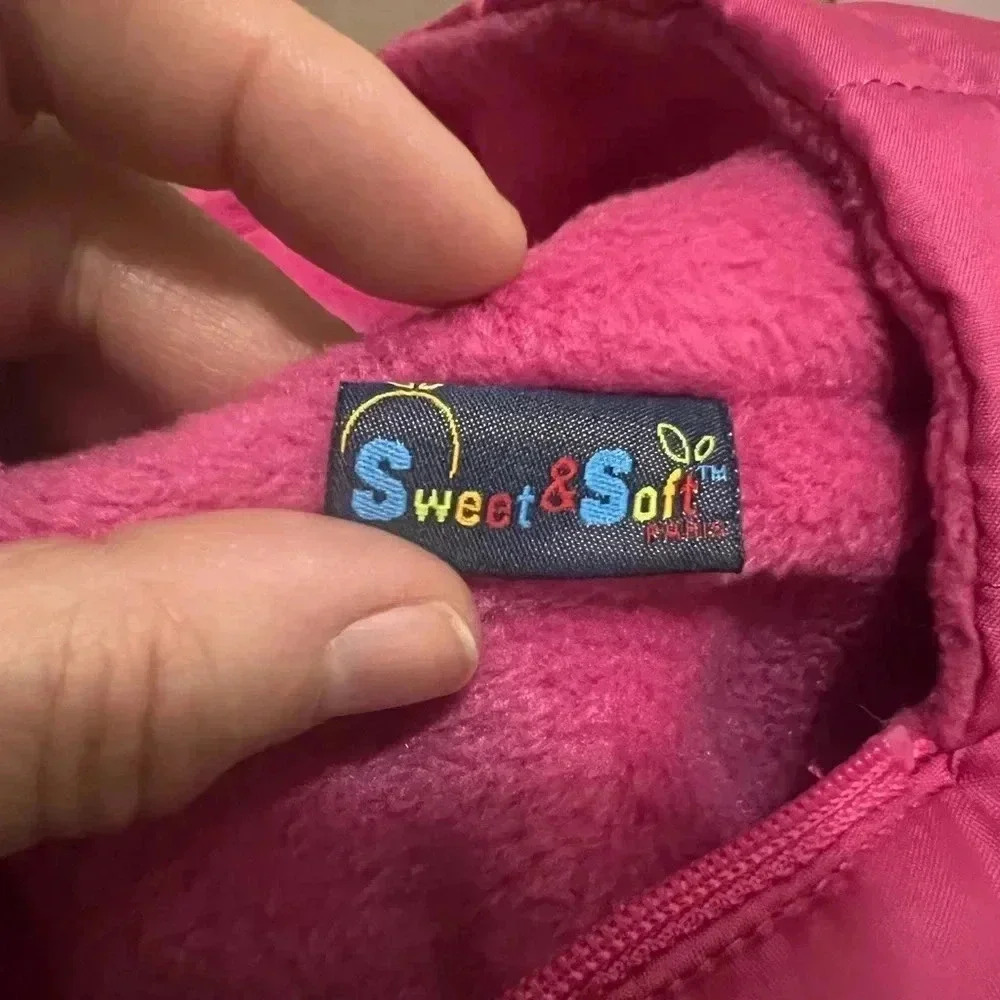 Girls sz 24 months pink puffer snowsuit - Picture 5 of 5